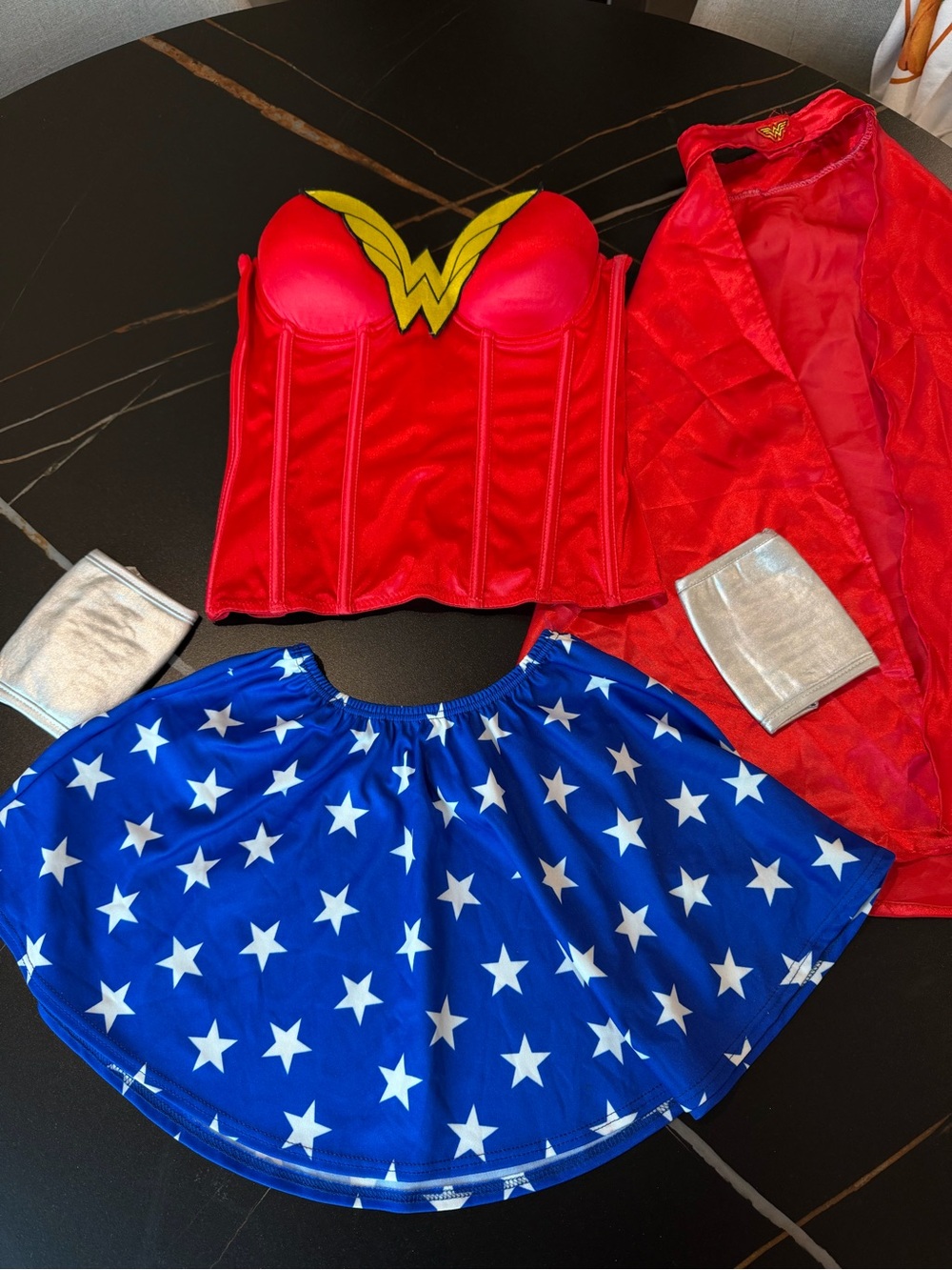 Secret Wishes DC Comics Wonder Woman Corset Costume Red & Blue